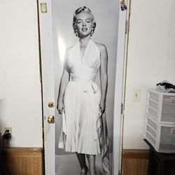 Classic Marilyn Monroe Print, Over 6 Feet,  Highest Quality,  Classy, Beautiful, Iconic Dress