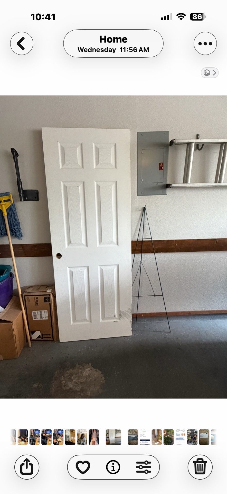 Inside door. Price is firm brand new