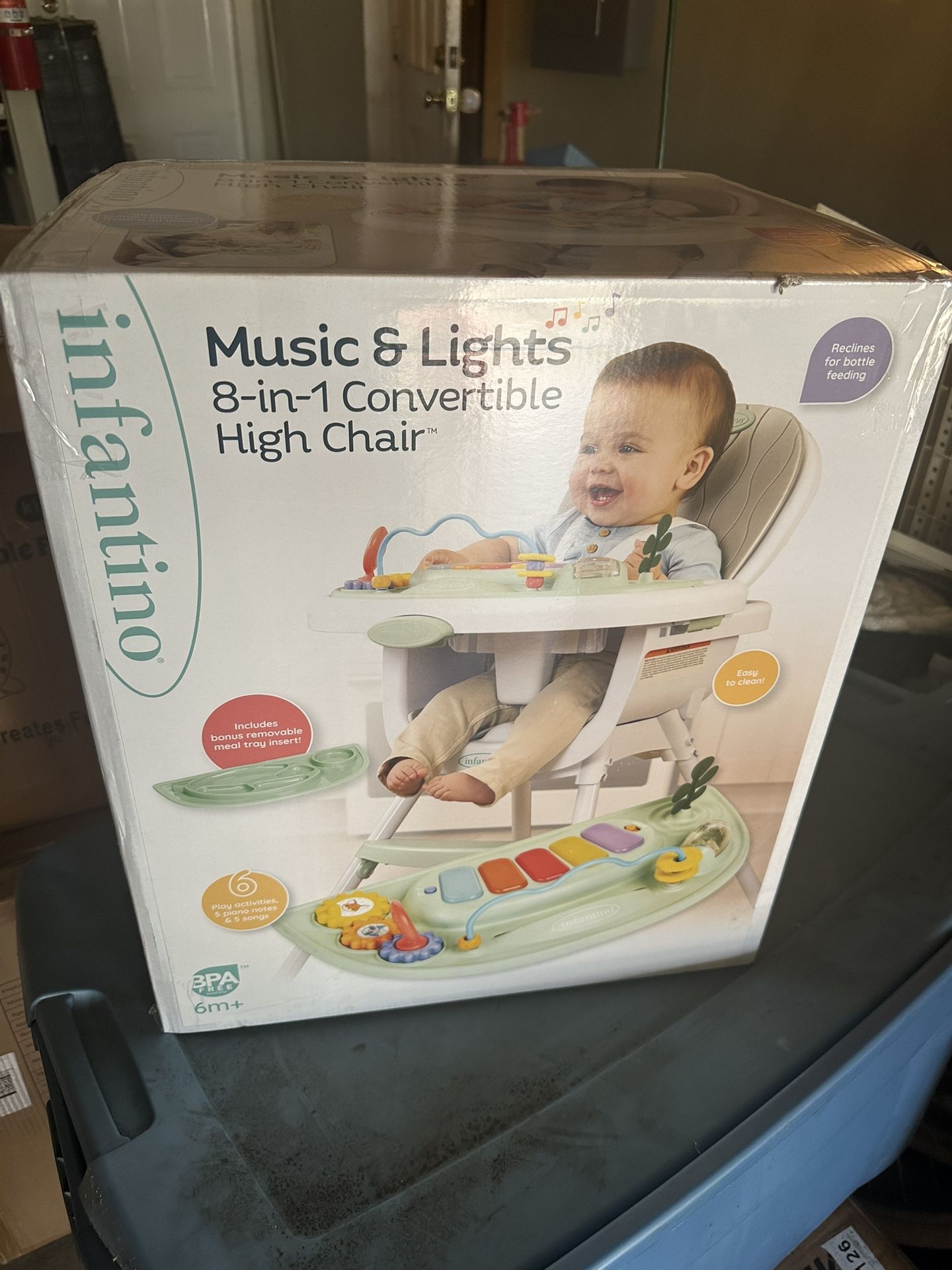 Infantino Music & Lights 3-in-1 Convertible High Chair