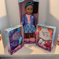 My Life Doll & 2 Outfits 