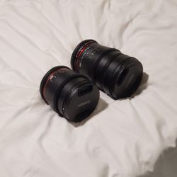Rokinon Cine 85mm And 35mm 1.5EF Manual Focus