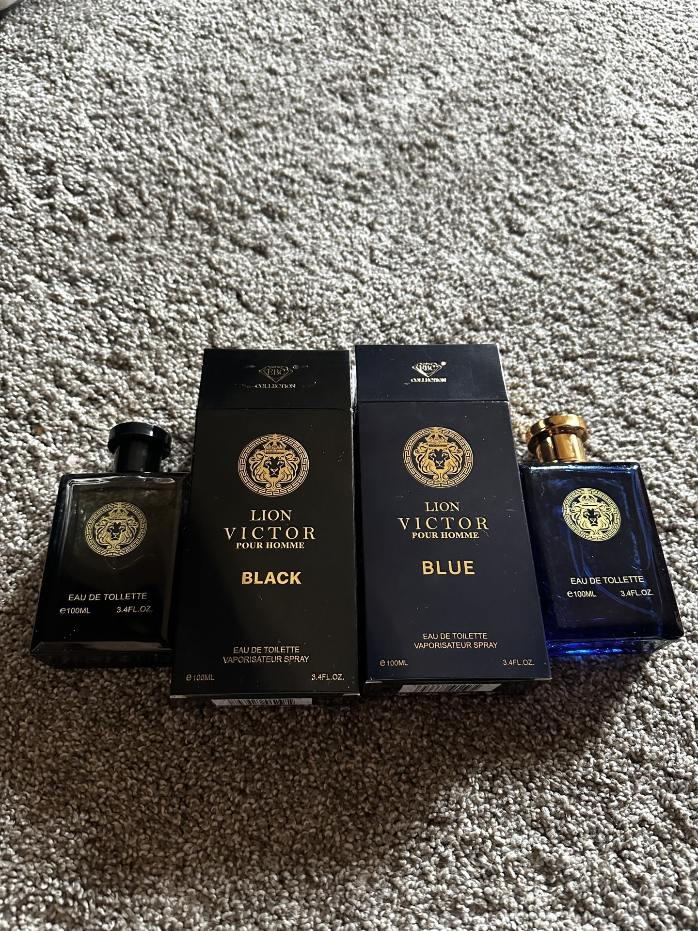LION VICTOR POUR HOMME Secret Plus ( Blue & Black) Eau De Tollette Cologne