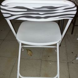 Zebra Print Chair Ties - Total Of 68 