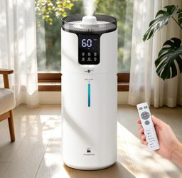Humidifier large room 16L/4.2Gal - Lacidoll Whole house Humidifier for Home1500 sq.ft. Ultrasonic Cool Mist Humidifiers for Bedroom with Extension Tub