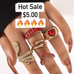 ❤️🔥5 Piece Ring Set❤️🔥