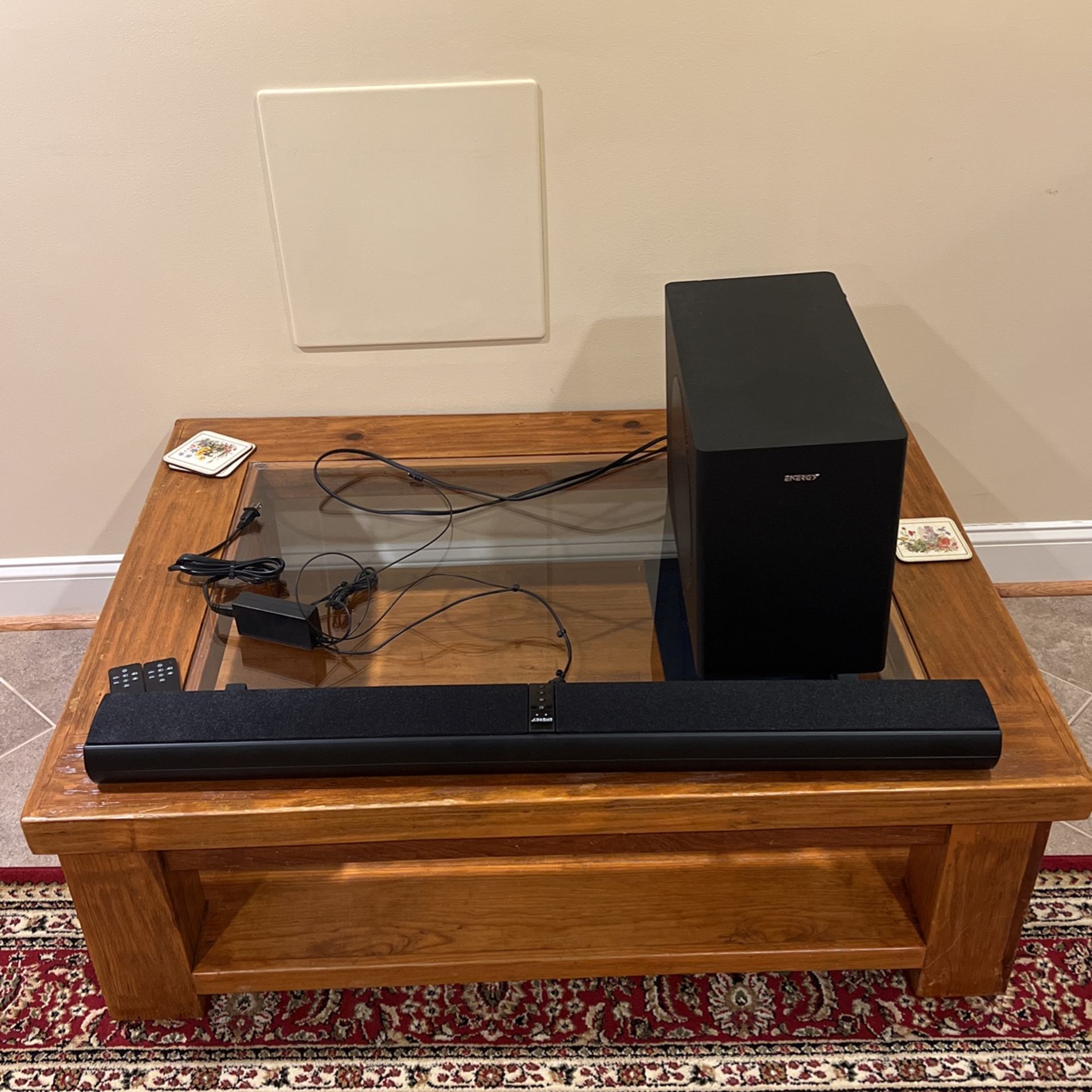 Soundbar and Subwoofer