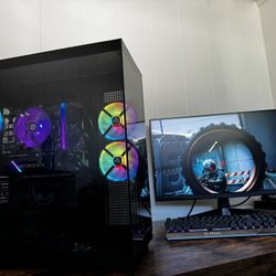Awesome Gaming PC Setup with RGB, 200Hz Gaming Monitor, MSI Keyboard