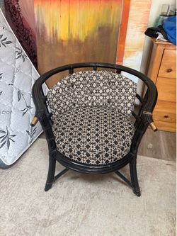 Vintage rattan mcm chair