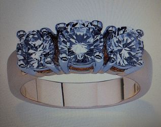 Ring, women's 3 cz stone. Gold Plated. Brand new ONLY $30 each. Sizes 7 or 8.