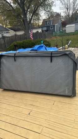 Master Spa Hot Tub Cover And Lift And Steps 