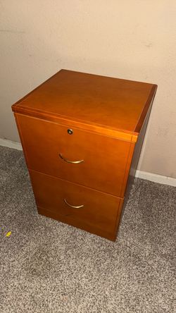 Maple filing cabinet