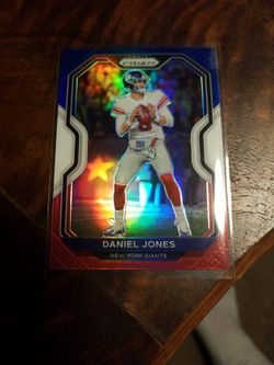 2020 Prizm Football Trading Cards Daniel Jones Red White And Blue