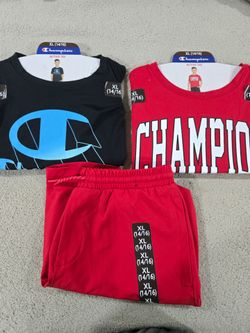 New champion shirt and short