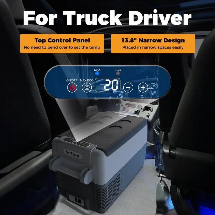 Setpower AJ30 12 Volt Cooler Car Cooler for Semi Heavy-Duty Truck 32Qt