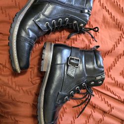 Bruno Marc Black Boots Size 10 Men
