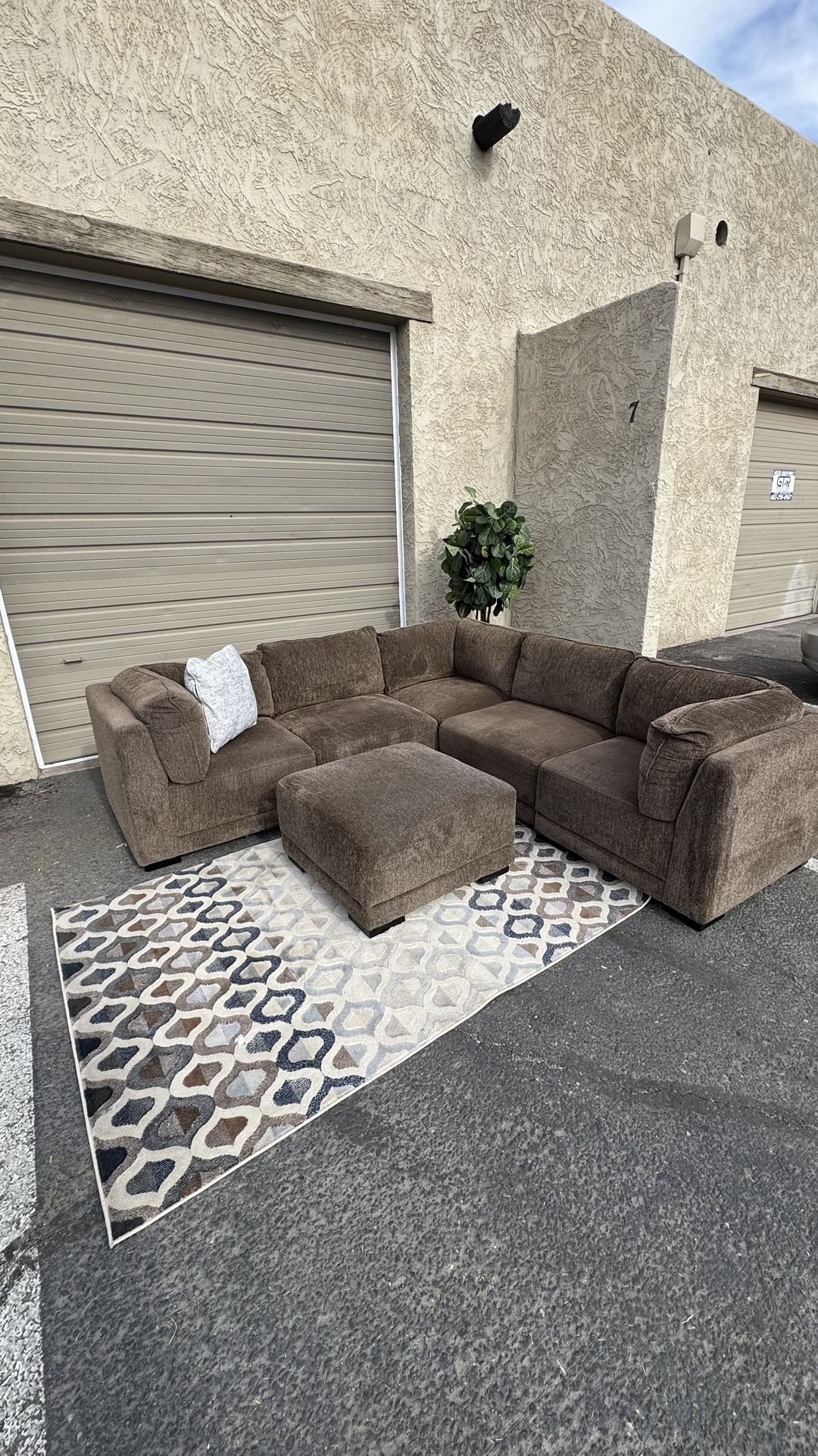 Brand New Belize Modular Costco Sectional + Ottoman