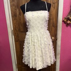 White Medium Dress