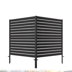 Panels No-Dig Metal Privacy Fence Screen, 48" H × 48
