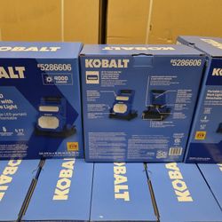 Brand new in box 3 for $150. Kobalt 3.6-volt 4000 -Lumens LED Plug-in Portable Work Light 1 -Batteries