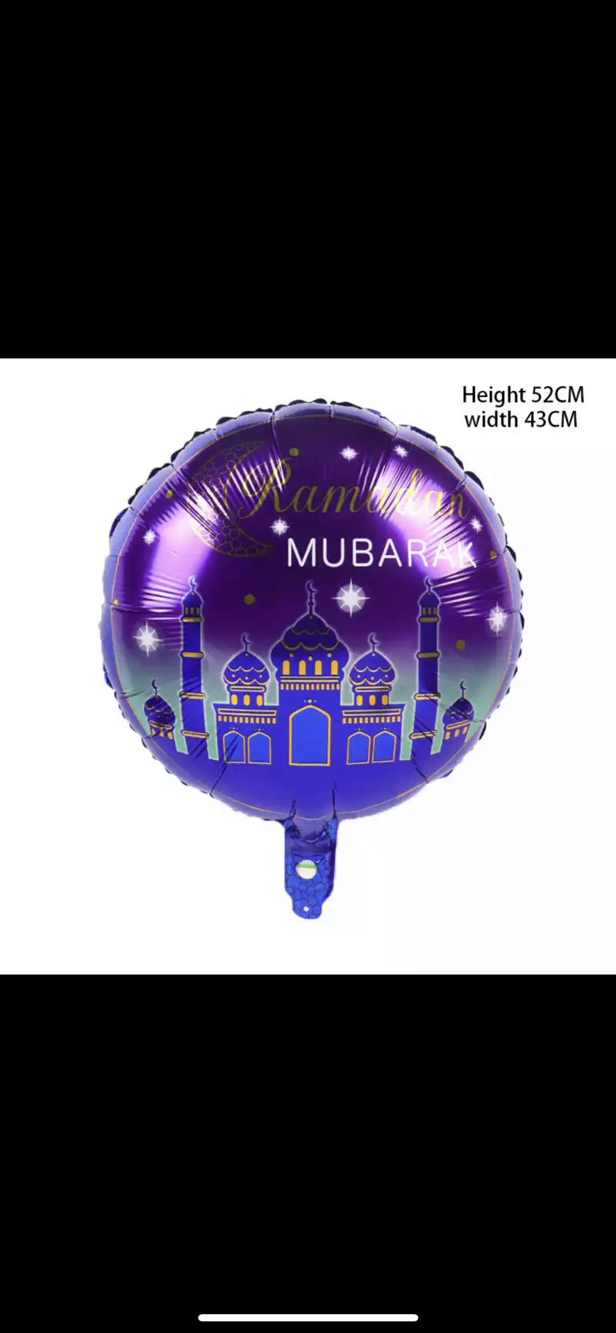 Ramadan Mubarak Kareem Balloon 