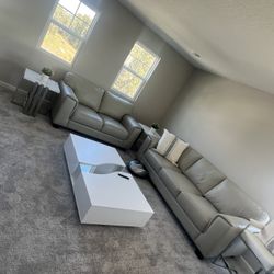 Living Room Set Of Couches With 2 Tables 