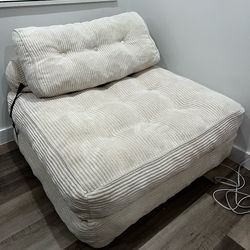 Folding sofa bed with pillow
