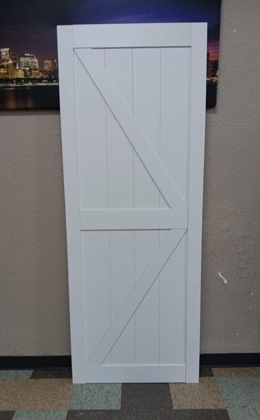 Going Out Of Business Sale 

BRAND 
Nivencai
36 in. x 84 in. White PVC Film Finished Solid Core Wood Barn Door Slab, Hardware Kit Not Include
