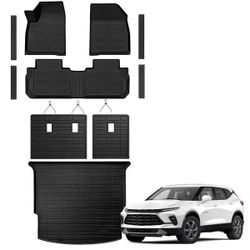 Floor Mat Cargo Mat Backrest Mat and Door Sill for Chevy Blazer 2019-2026