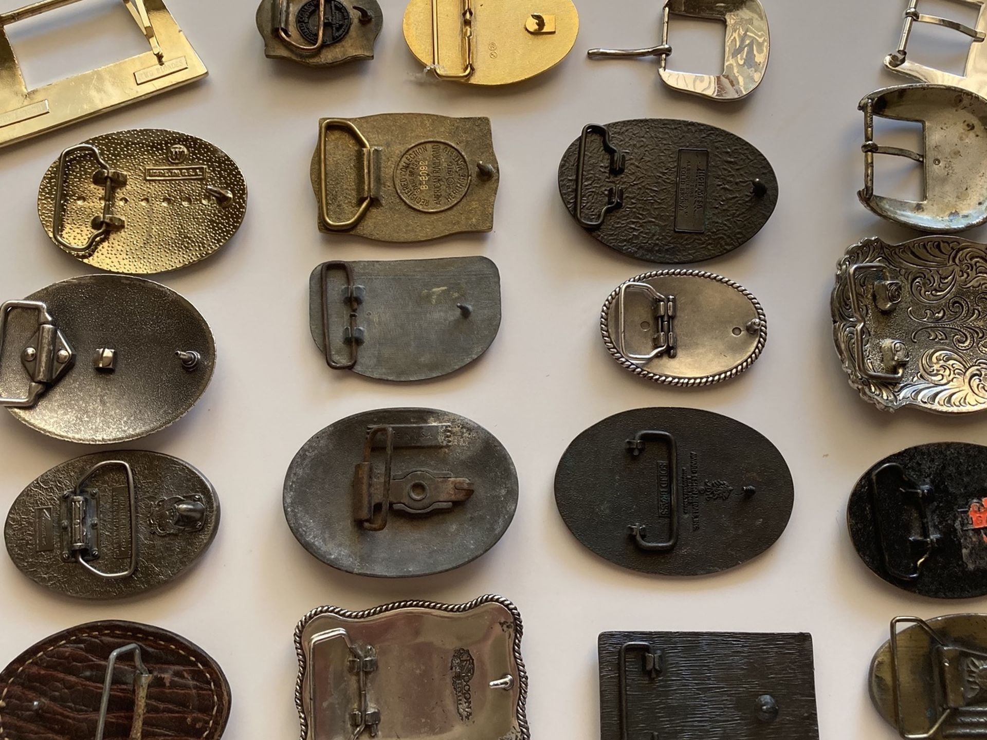 Vintage western cow boy cowboy belt buckles buckle collection lot
