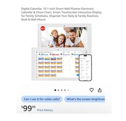 Brand new Digital Calendar, 10.1-inch Smart Wall Planner