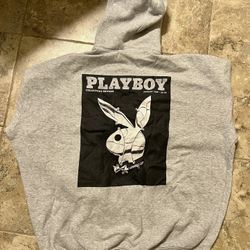 PLAYBOY Oversized Bunny Print Hoodie