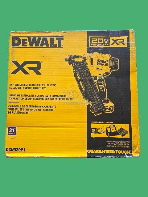 Dewalt XR 21 Plastic Collated Framing Nailer With Battery And Charger