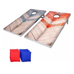 Brand New Cornhole Set - Boards And Bags - Foldable For Tailgating
