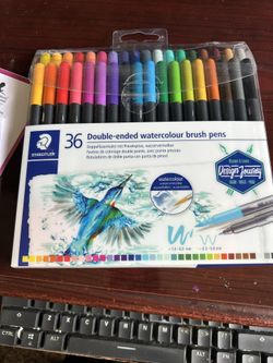 Water Color Brush Pens, 36 Pk, New $14
