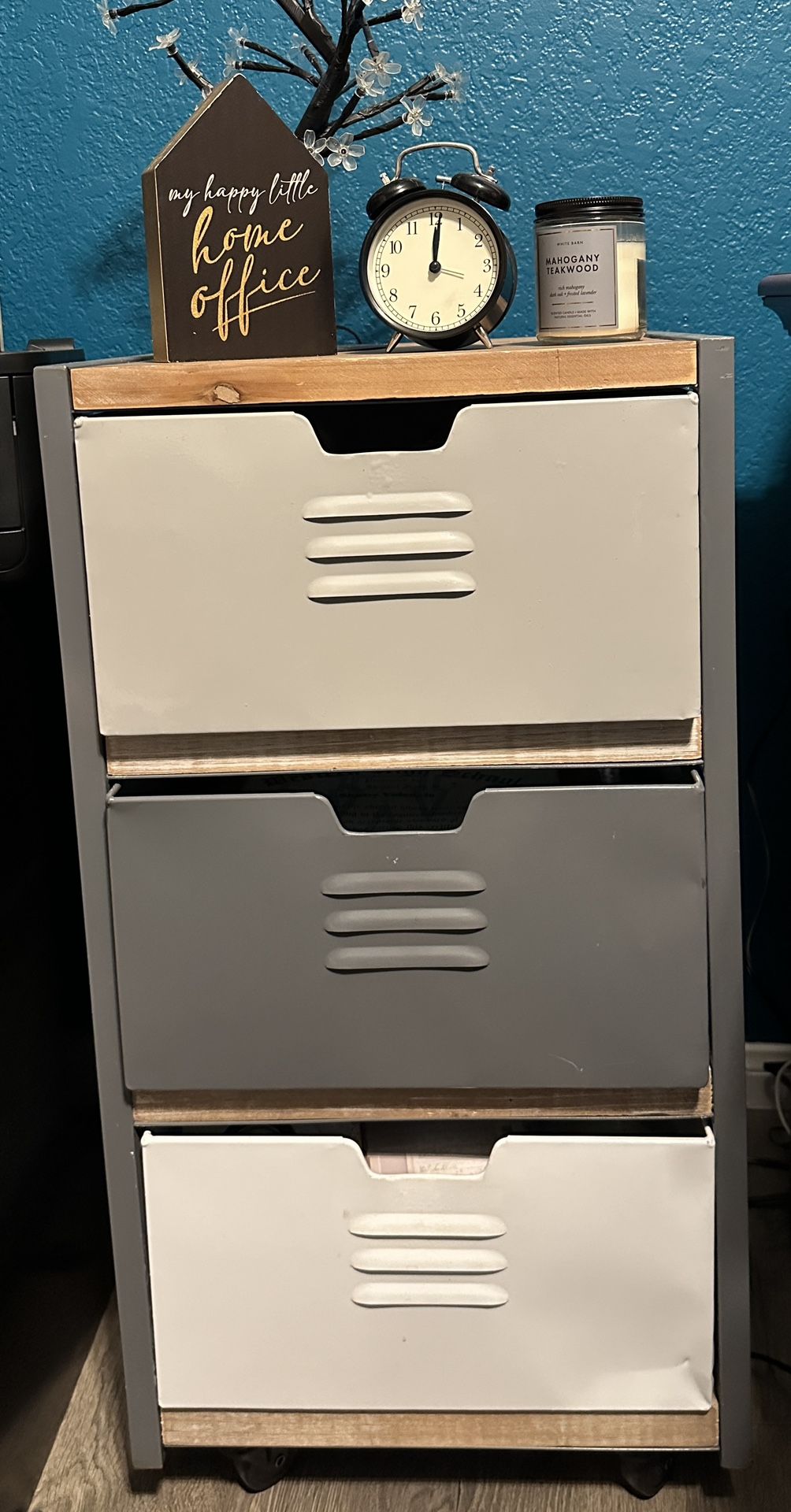 3 Drawer (locker style) Metal Filing Cabinet