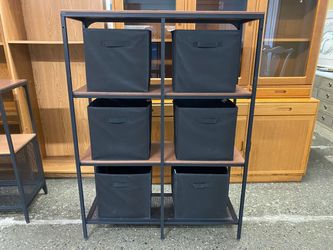 IKEA Ikea Fjallbo Industrial 3-Tier Display Shelf w/ Baskets