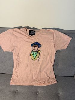 The Fashion Republic Graphic T-Shirt Mens Large Heather Pink Streetwear Tee