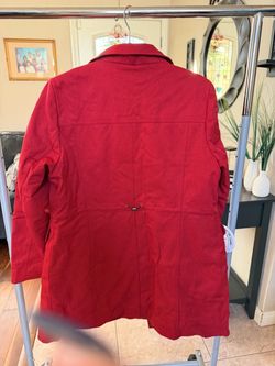 Kristen Blake Women’s Red Quilted Jacket – Size Medium