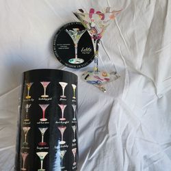 Lolita Love My Martini Glass - “Flip Flops” - $40