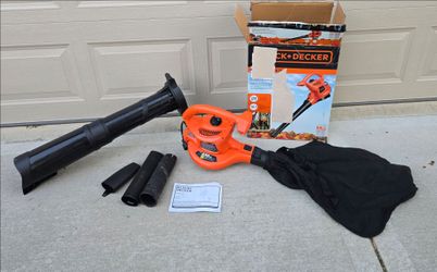 Black & Decker BV3600 12-Amp 3-in-1 Corded Electric Leaf Blower, Vacuum, and Mulcher