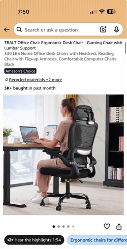 Ergonomic Mesh Office Chair with Headrest