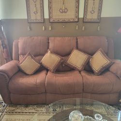 Brown Recliner Sofa /love seat