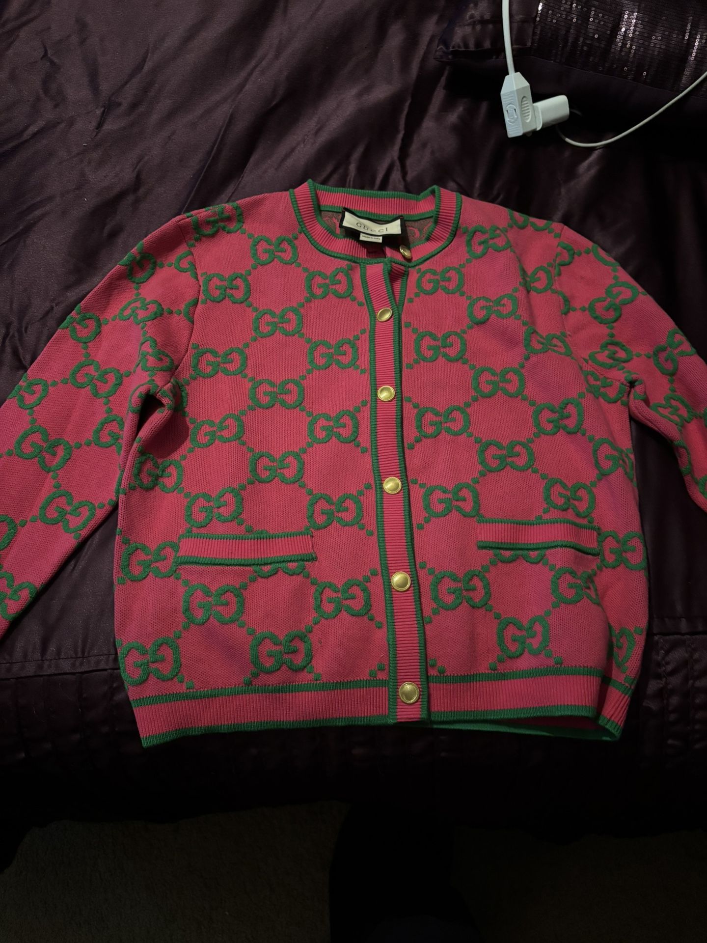 Pink and green women’s Gucci Cardigan