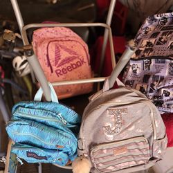 5 back packs 50.00