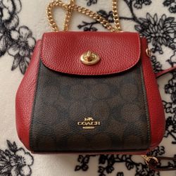 Coach Convertible Mini Backpack In Signature Canvas 