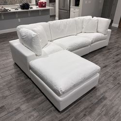 New White Sofa Cloud Couch Sectional