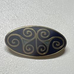 Celtic Sea Gems Enamel Brooch