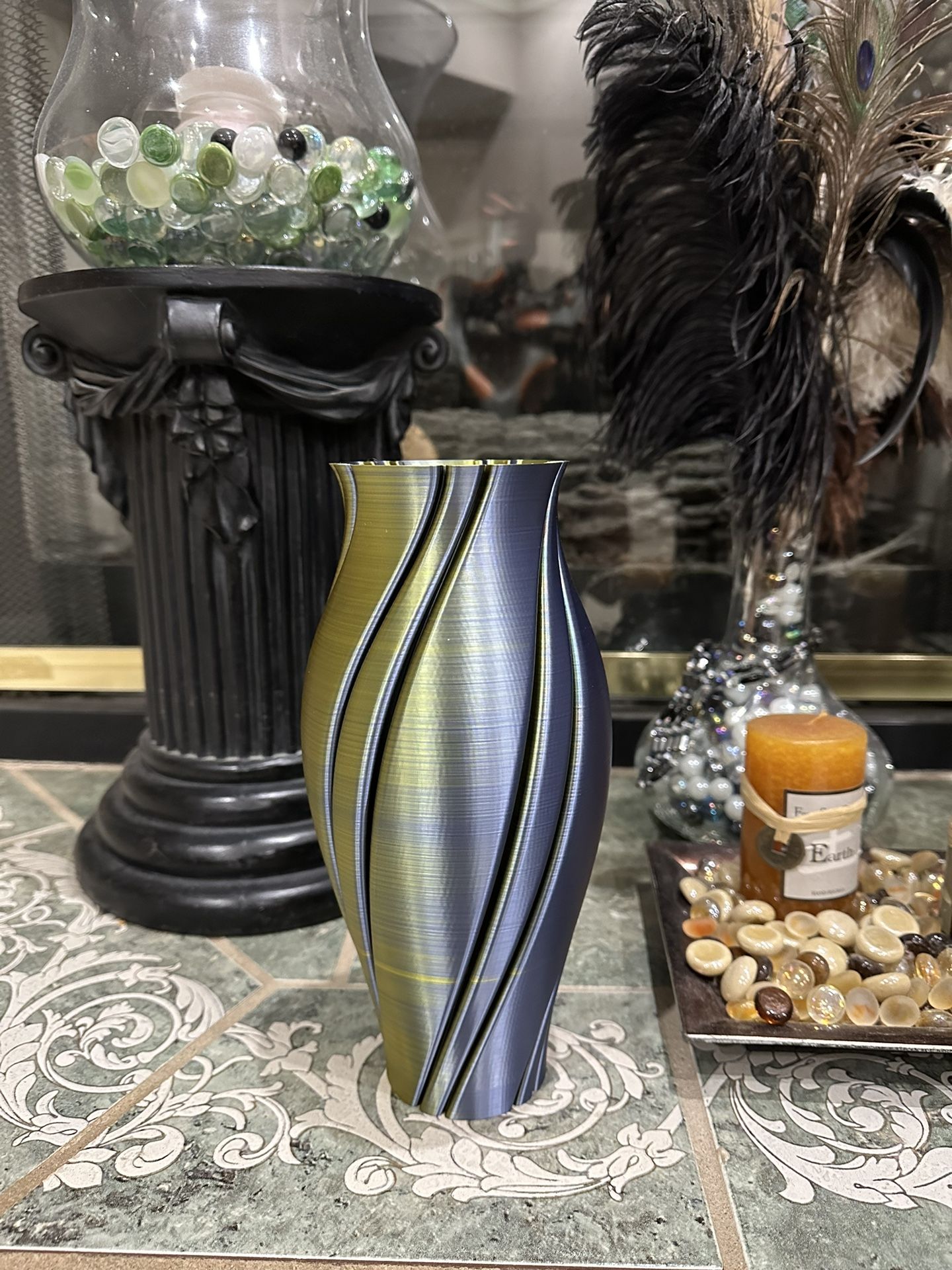 3D Printed Multicolor Spiral Vase