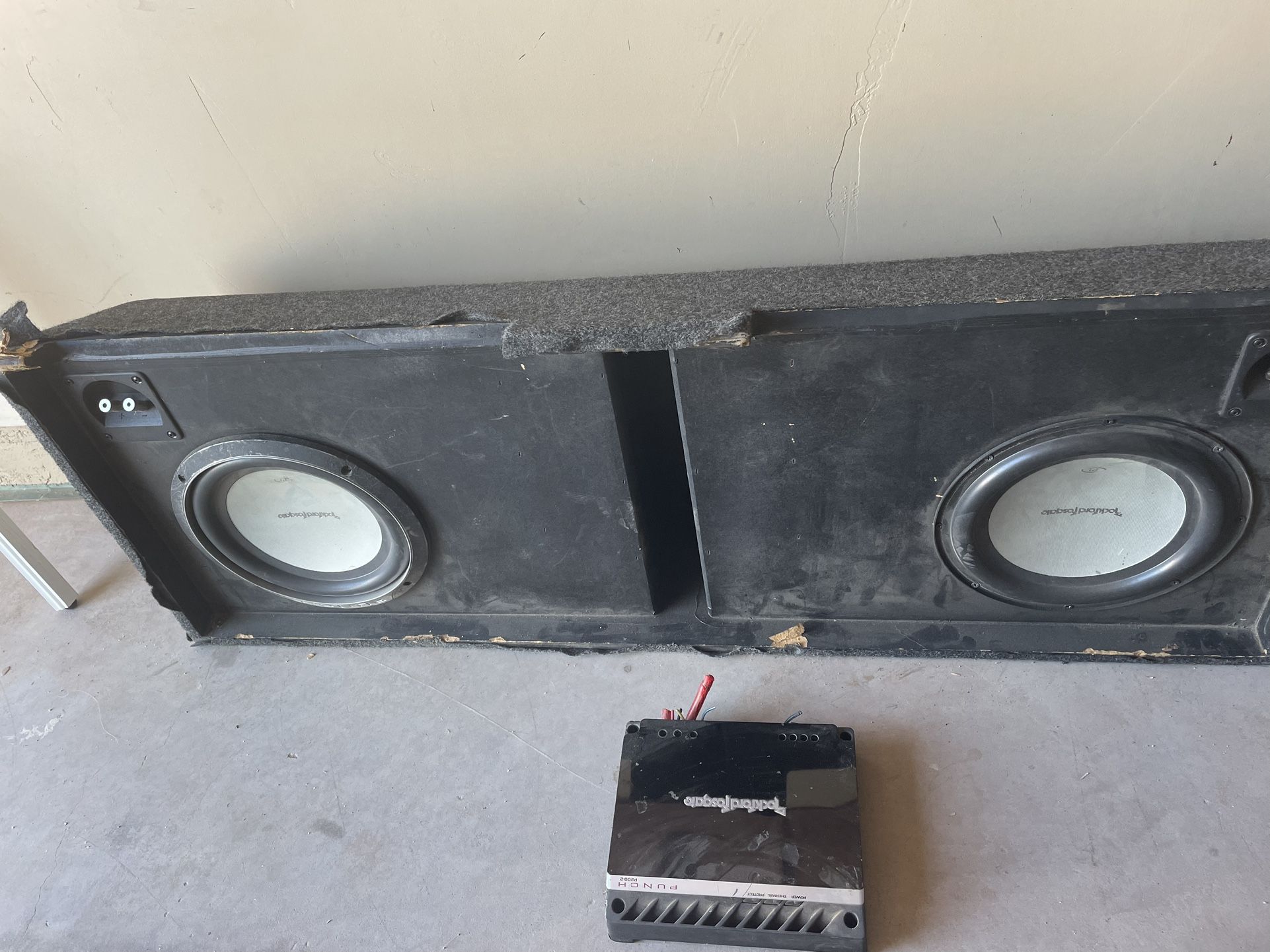 rockford fosgate Amp & Subwoofers 10’
