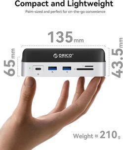 ORICO VSP10 Mac Mini M4 Dock 2TB NVMe SSD 10Gbps HDMI Ethernet #2856L R6